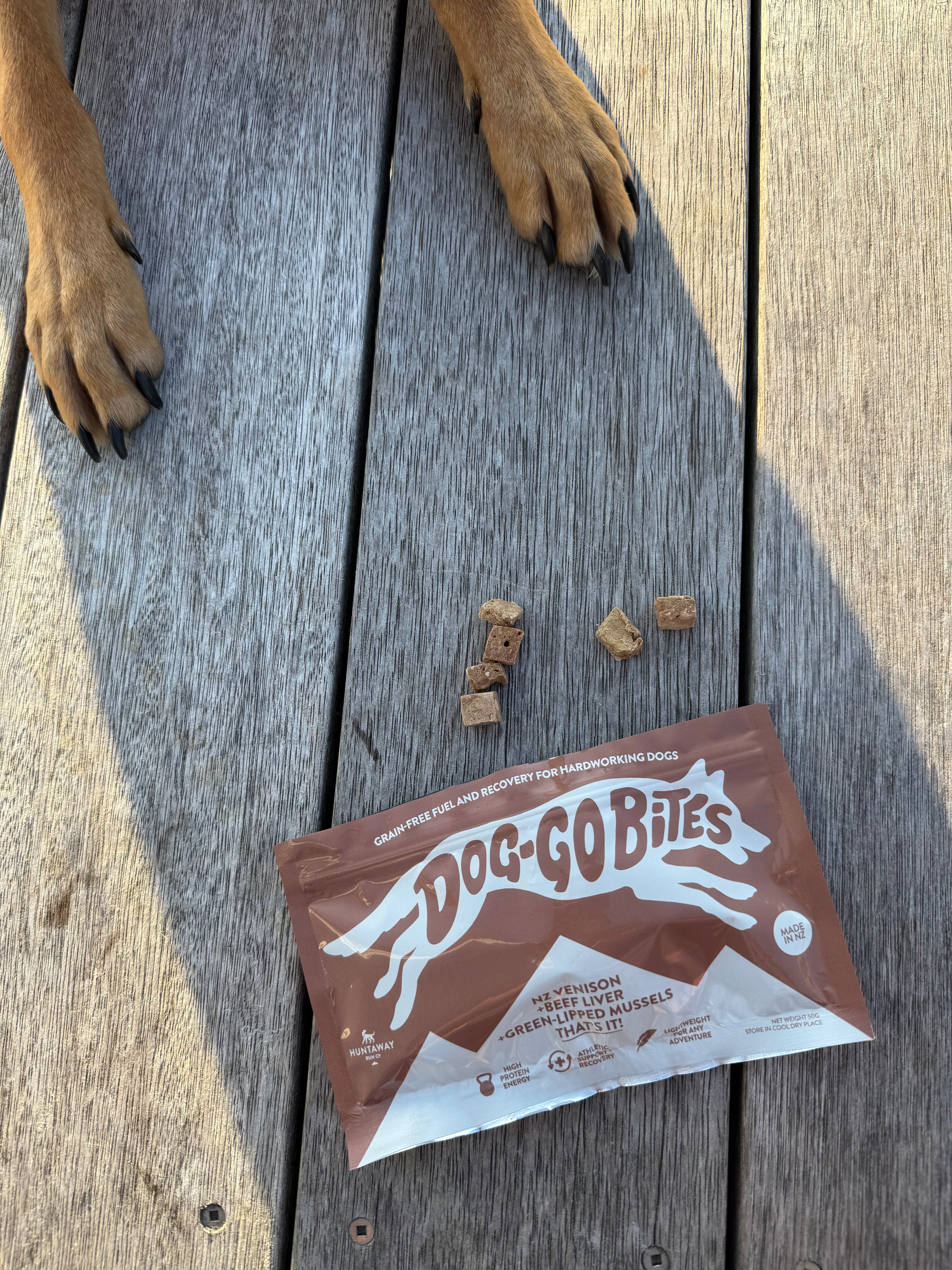 Huntaway Run Co. Dog-Go Bites!